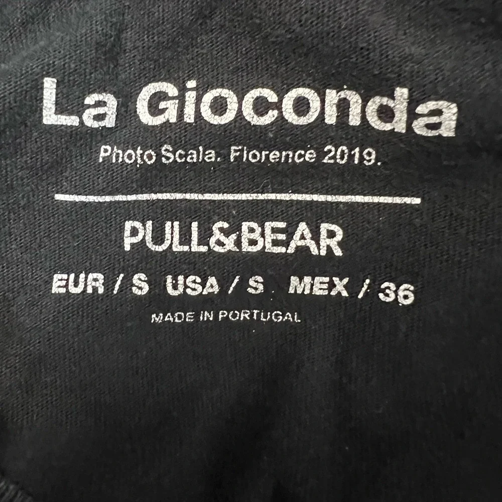 La Gioconda Mona Lisa “I’m not a poser” Graphic T-Shirt Pull & Bear Men’s Small - Picture 6 of 6